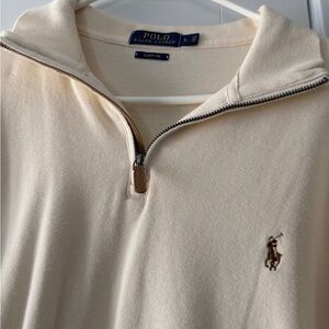 Ralph Lauren Cream Estate Rib Pullover